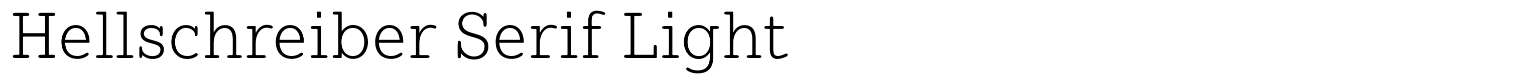 Hellschreiber Serif Light